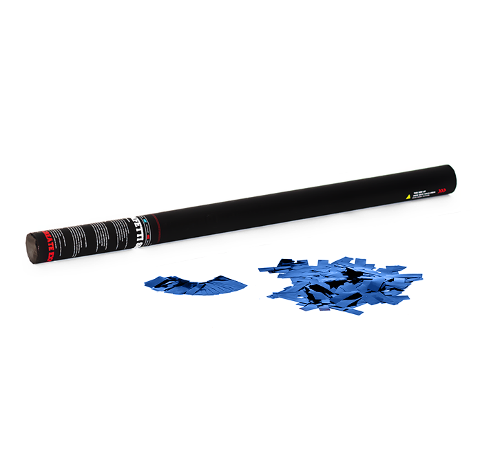 TCM FX - Kézi működtetésű Konfetti Ágyú 80cm - Blue Metallic